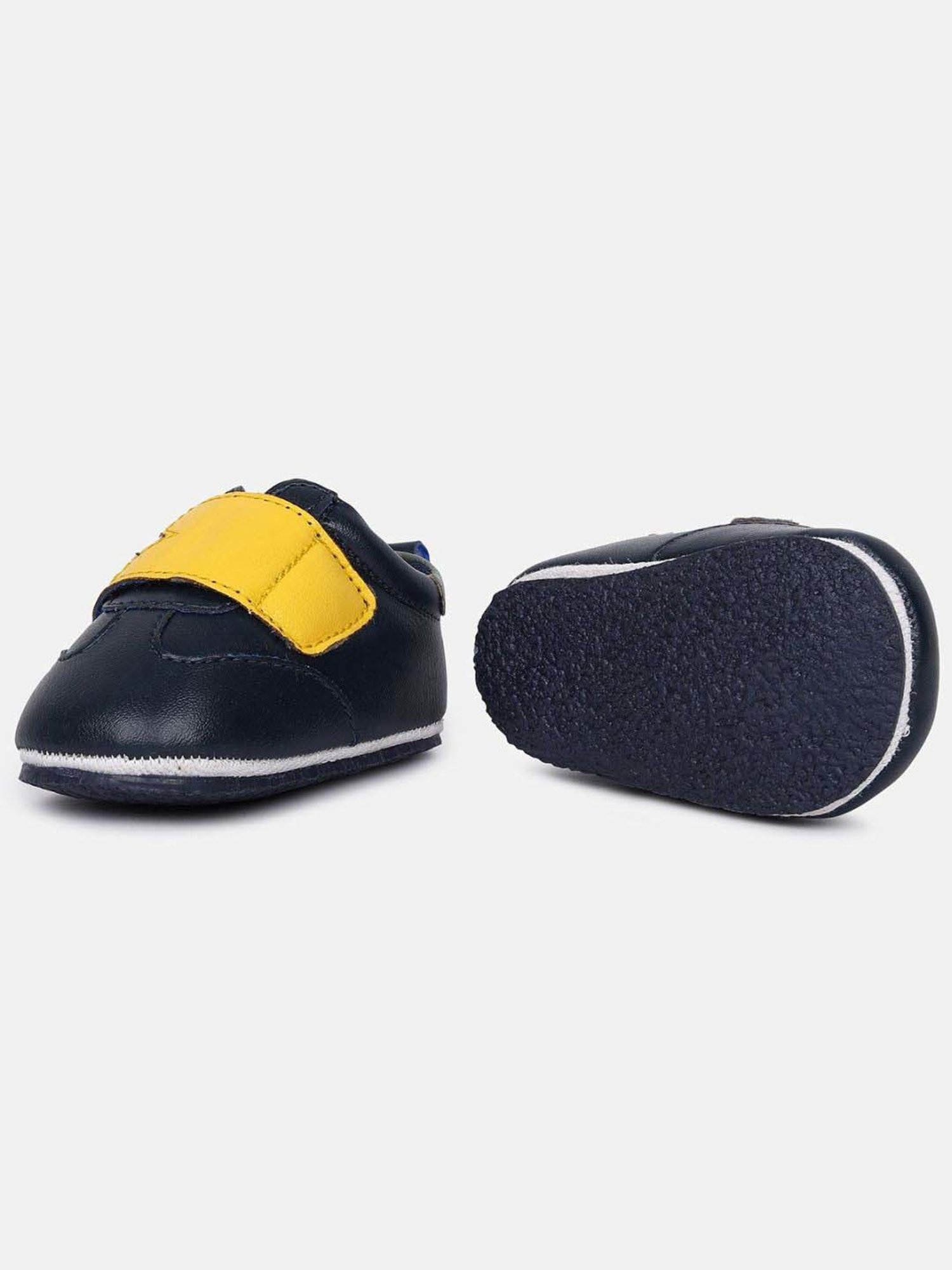 MINIKLUB Boys Navy & Yellow Party & Club Wear Shoe
