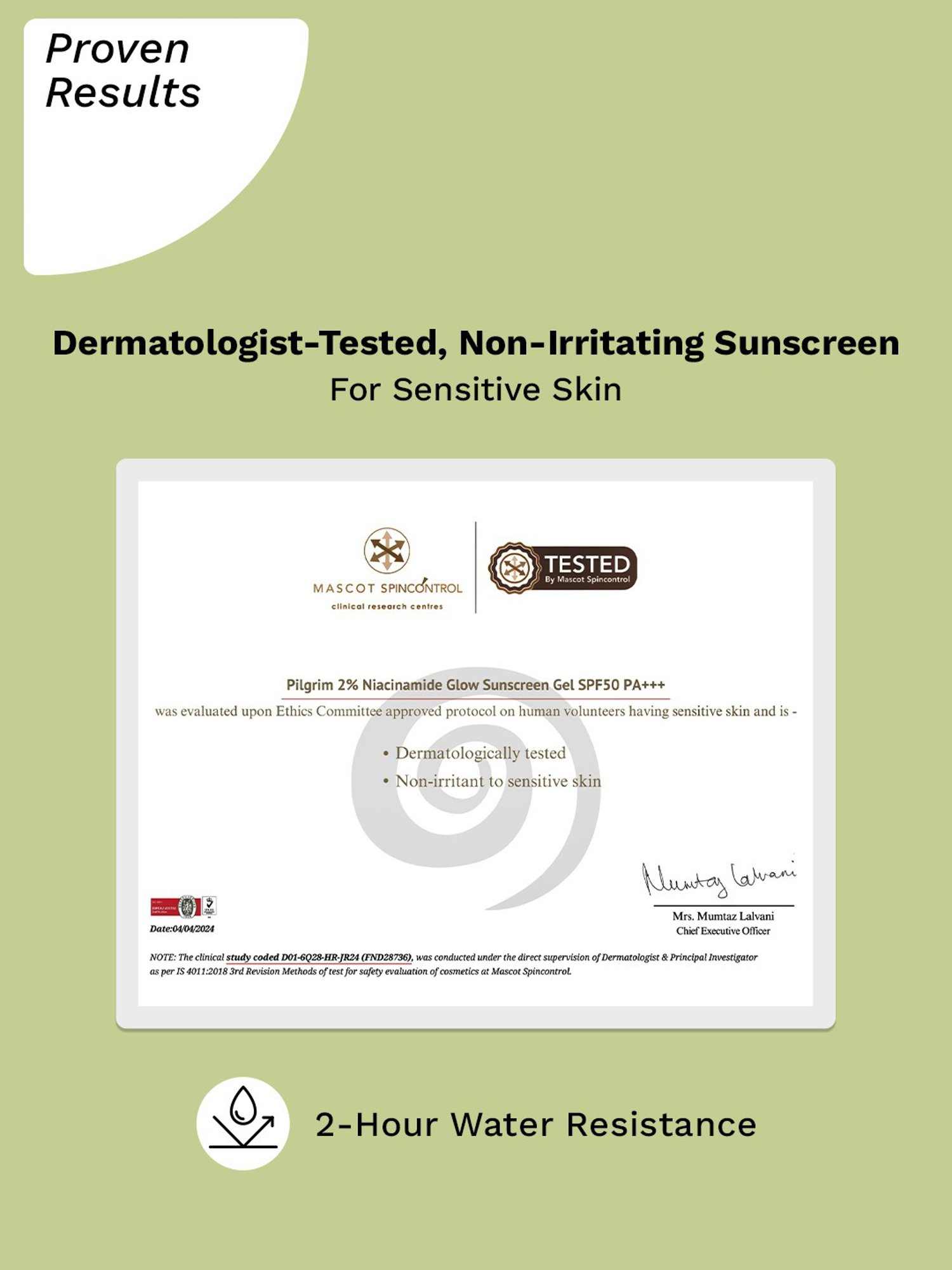 PILGRIM 2% Niacinamide Glow Sunscreen SPF 50 PA+++ - 50 gm