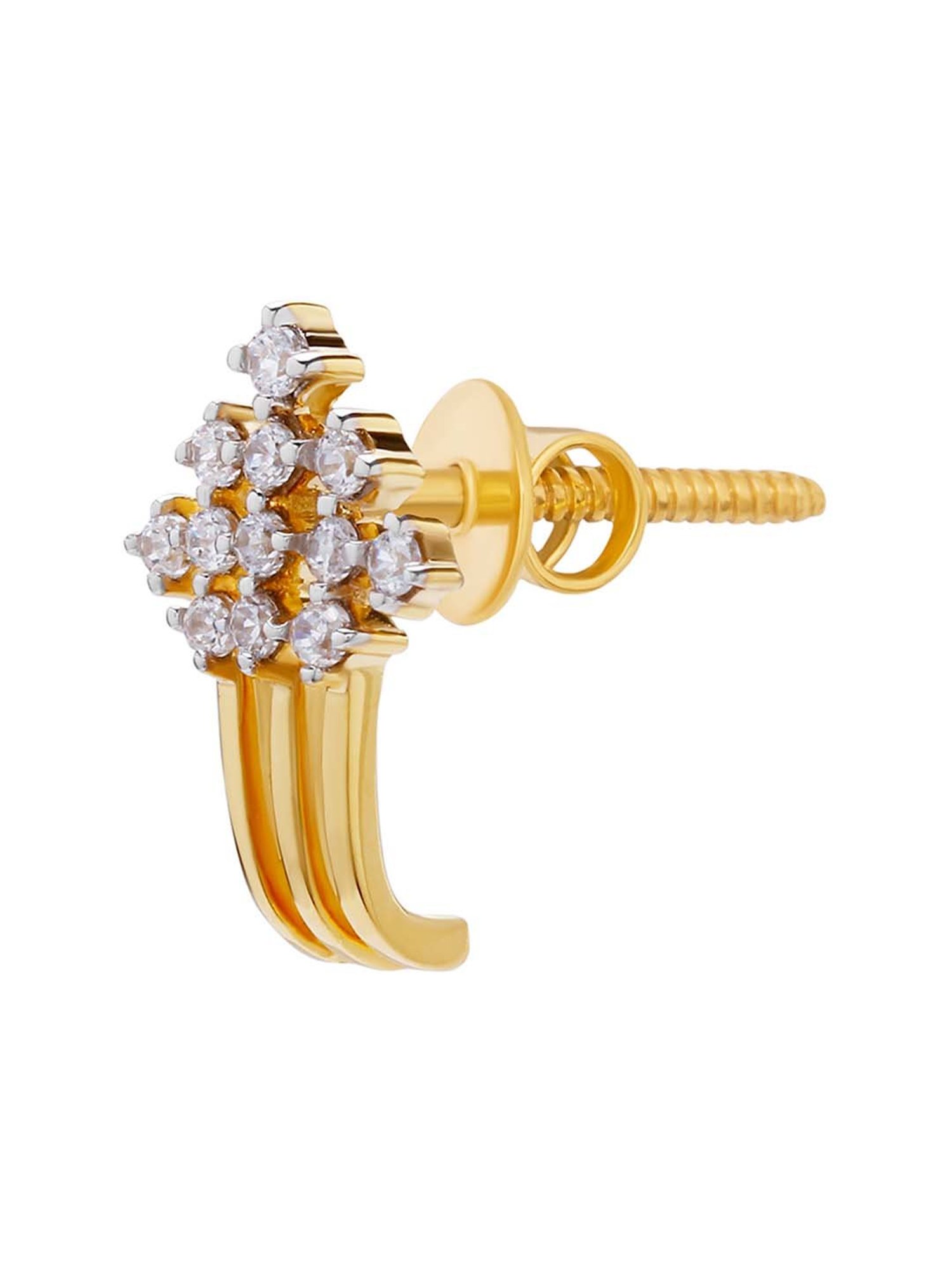 Waman Hari Pethe Jewellers 18k Gold & Diamond Earrings for Women