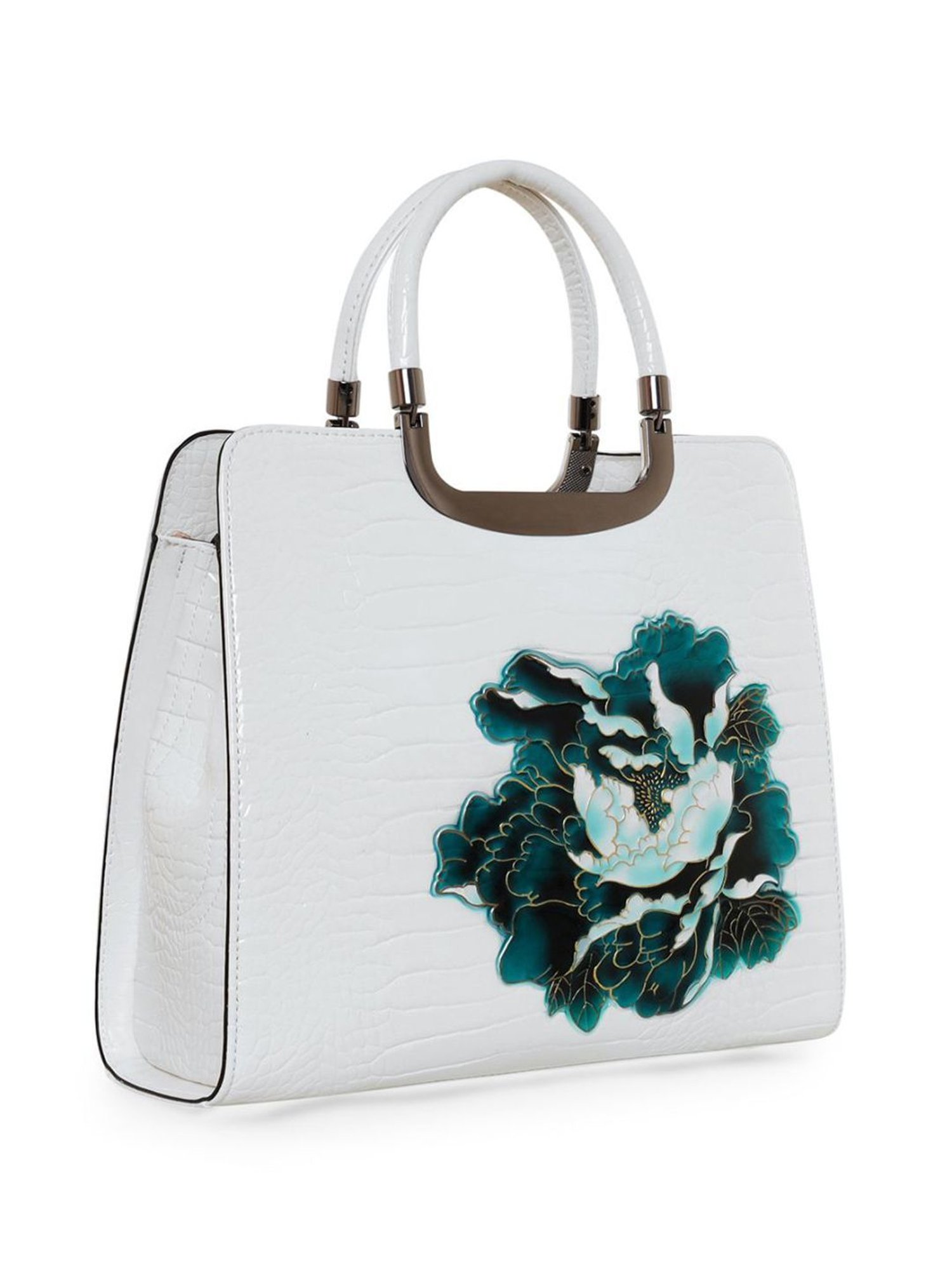 Tohl Avon Black Solid Medium Handbag