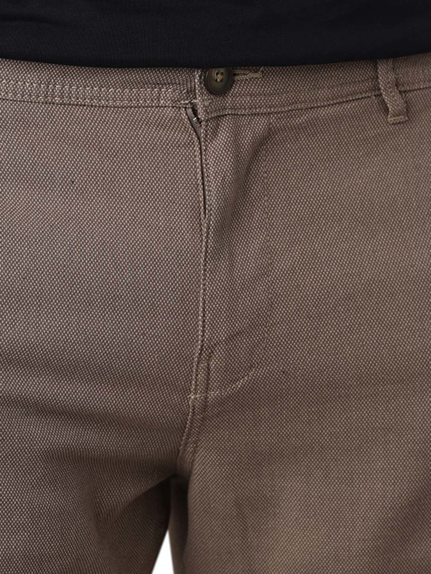 SELECTED HOMME Brown Slim Fit Shorts