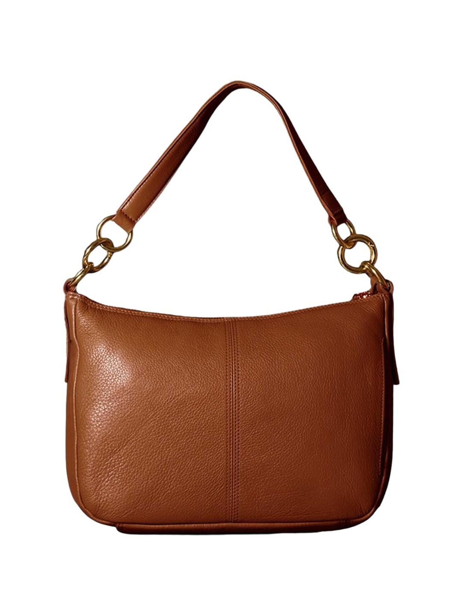 Tortoise Go Everywhere Jollie Tan Solid Medium Shoulder Handbag