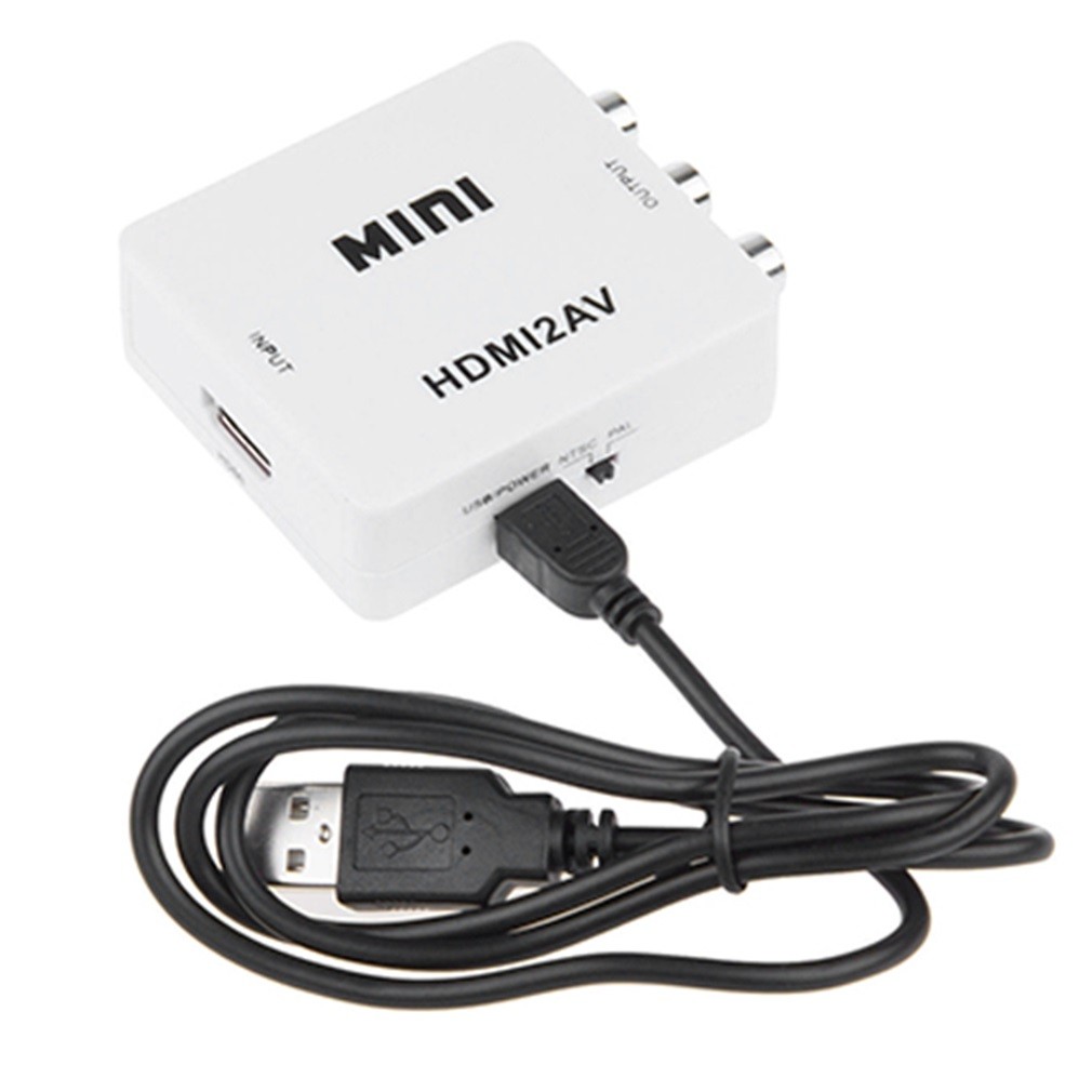 Mini Composite HDMI to CVBS RCA AV Video Converter Adapter Video Converter Box Old TV HD 1080p HRCA HD Video Converter