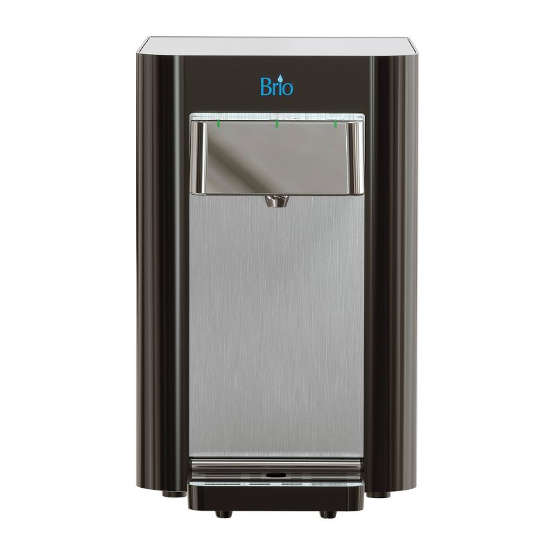 Brio Countertop Self Cleaning Bottleless Water Cooler Dispenser with 2 Stage Water Filter Included
