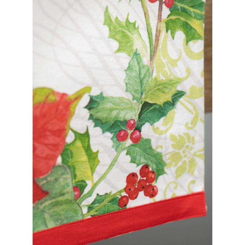 Sullivans Poinsettia Cotton Table Runner 70.5"L Multicolored