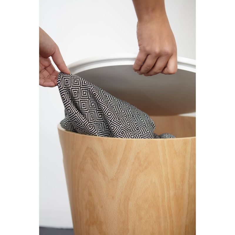 Woodrow Storage Stool Wood - Umbra