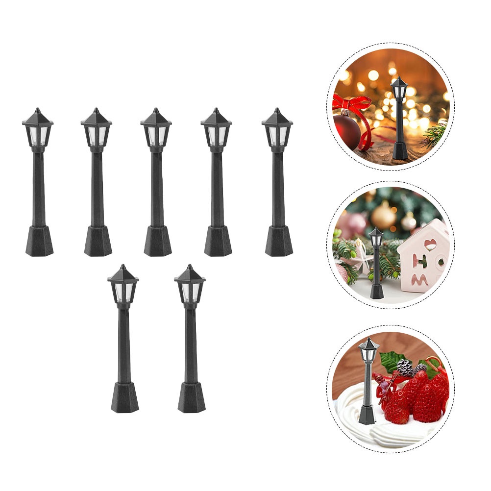 7pcs Simple Convenient Durable Creative Practical Lamp Models Mini Lamp Models for Home