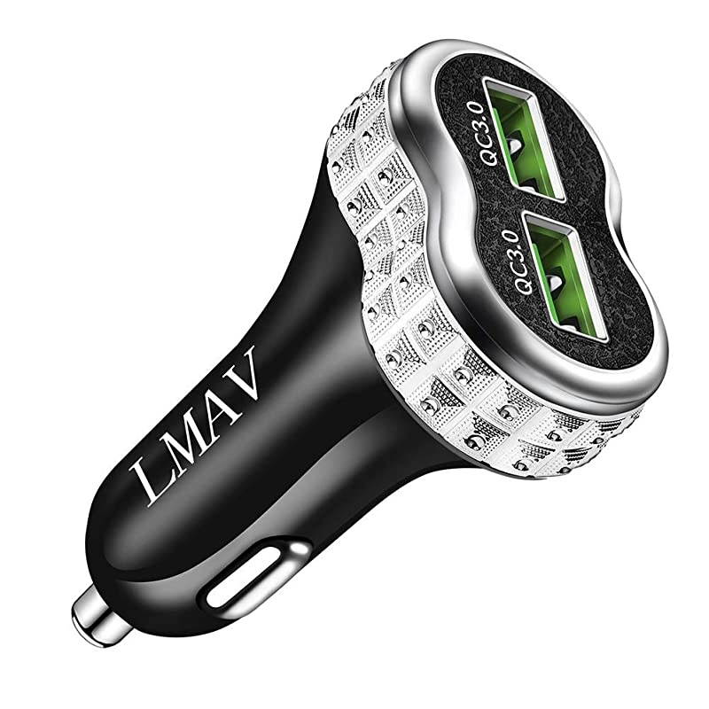 C Car Charger Adapter 40W 6A, PD3.0 20W & QC3.0 20W Car Phone Charger Fast Charging Compatible with iPhone 12/11, Samsung Galaxy S20/Note 20, LG, Tablets, Pixel and More.