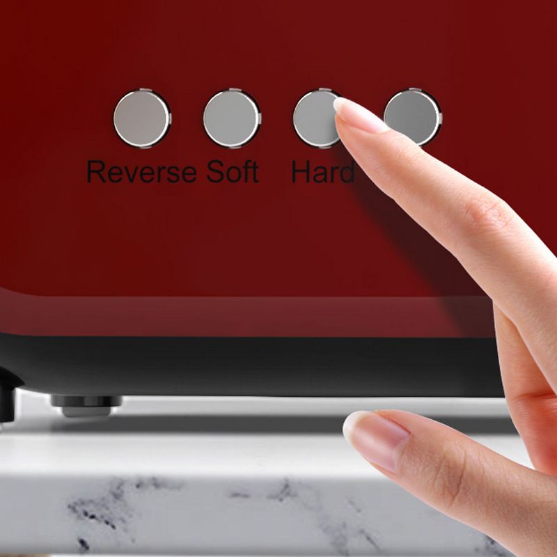 KOIOS B5100 Masticating Vegetable & Fruit Juicer Machine Kitchen Appliance with Slow Squeeze Technology and Reversible Motor, Red/Black