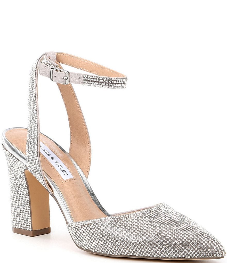 Trotters Kari Pearlized Leather Block-Heel Pumps