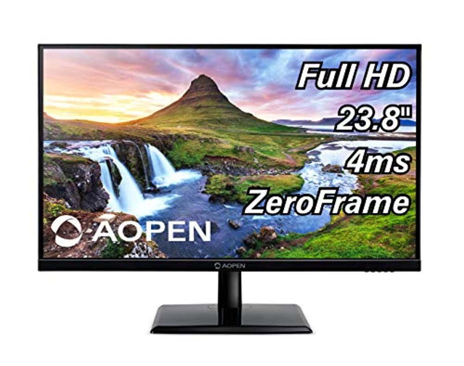 AOPEN 24CH2Y bix 23.8-inch Full HD (1920 x 1080) IPS Monitor 75Hz, 4ms (1 x HDMI  and  VGA Port), Black (UM.QC2AA.001)