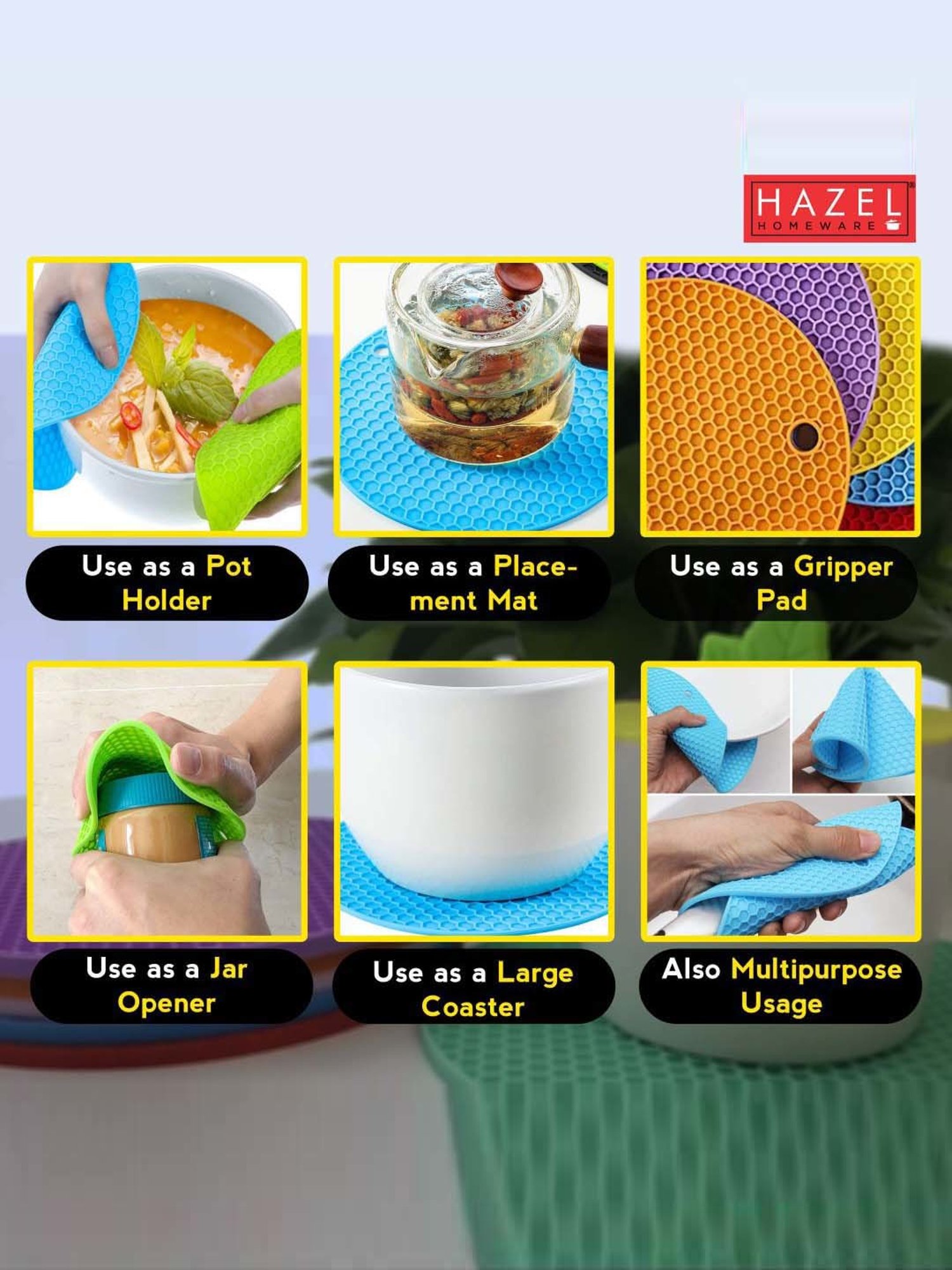 BERGHOFF Leo Pink Silicone Trivet - Set of 1