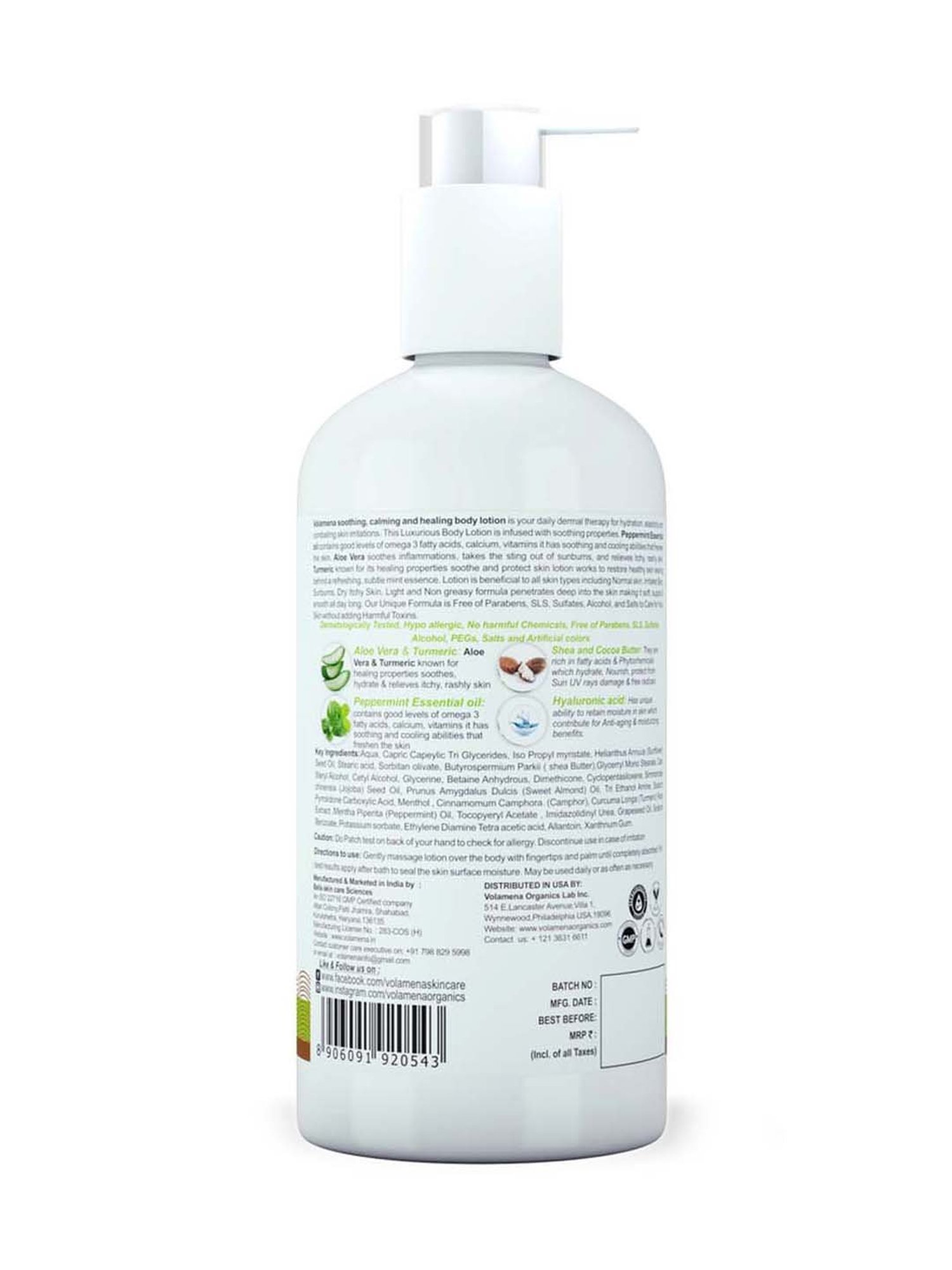 Volamena Soothing, Calming And Healing Body Lotion - 300 ml