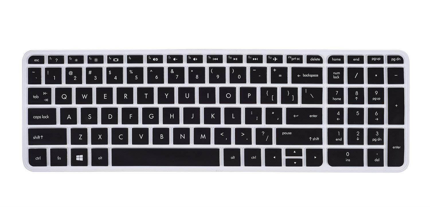 Keyboard Cover for HP Pavilion 17 17t, HP OMEN 17, HP ENVY 17 17t, HP ENVY m7-n m7-u 17t-n 17-s, 17.3" HP Laptop Keyboard Protective Skin, Black