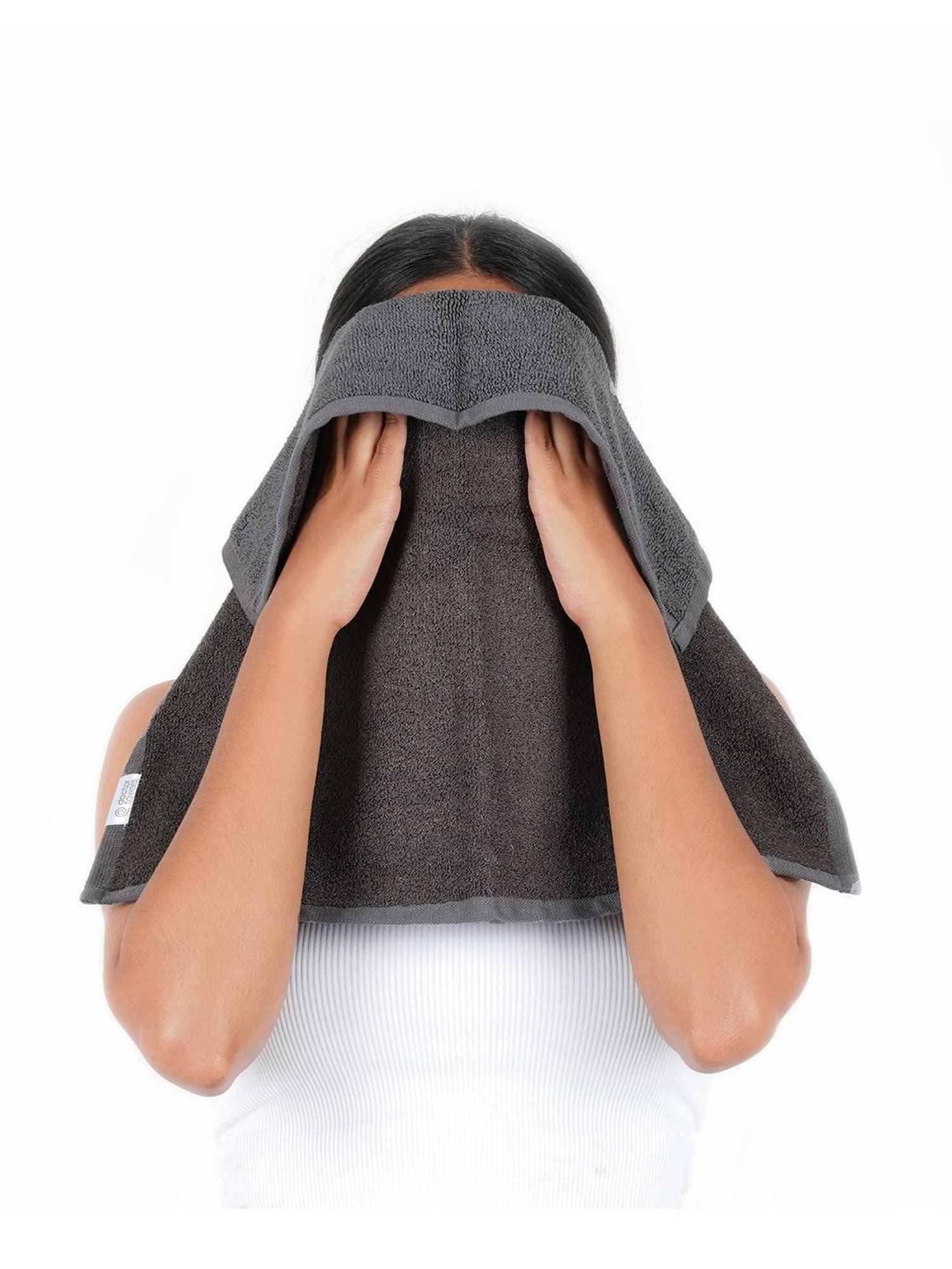 Doctor Towels Banana X Cotton Dark Grey 550 GSM Viscose Face Towel (Set of 4)