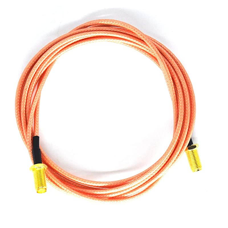 65FT Digital FPV Antenna Extension Cable SMA Female to SMA Female RF Coax Cable Connector Connecting Line 2M SMA Female to Female Bulkhead Crimp Antenna Coaxial Low Loss Cable RG316