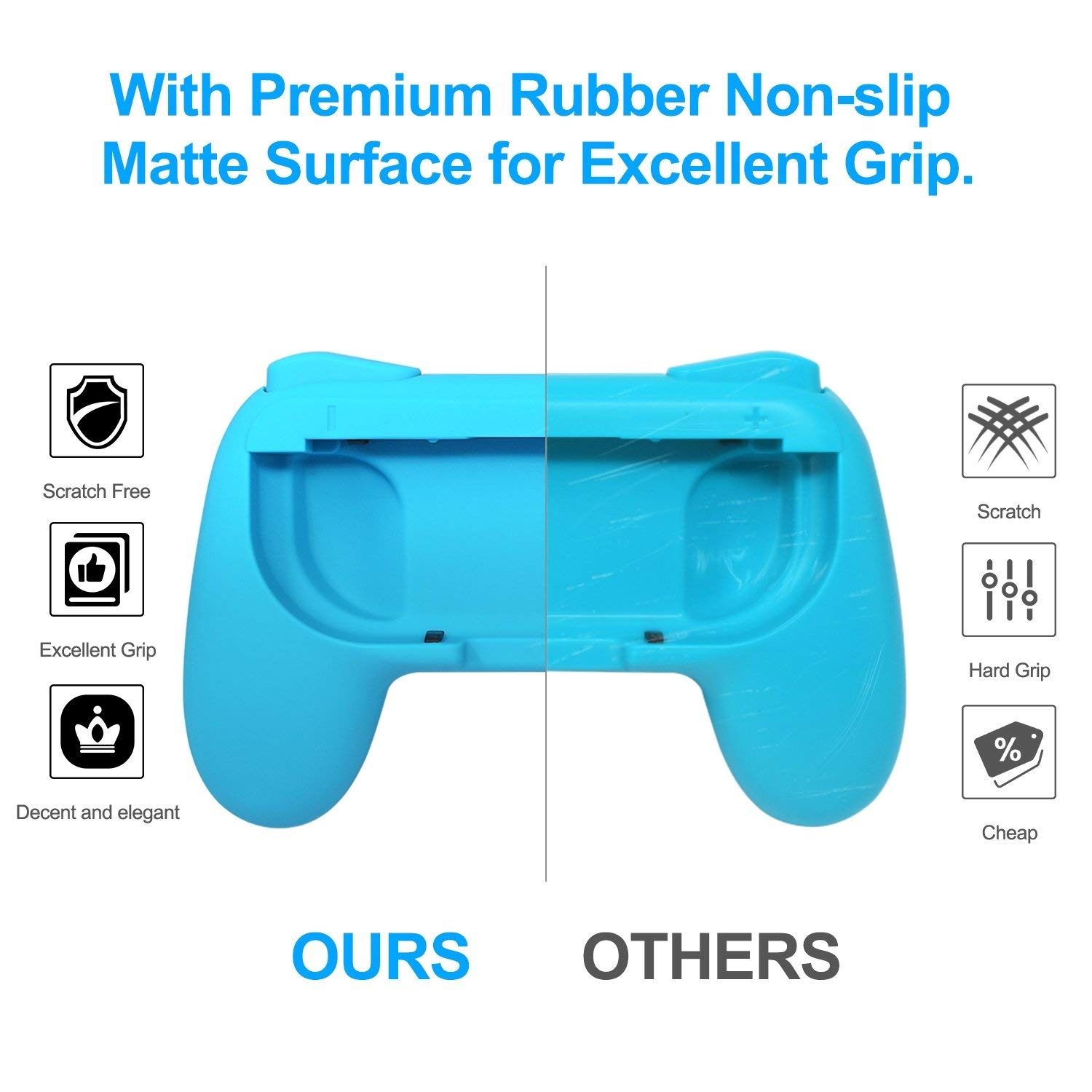 Wristband is suitable for Just Dance 2021 2020 2019 switch, hands-free elastic wristband, suitable for Nintnedo Switch dance accessories, a pair of JoyCon grips (blue + red), children's edition