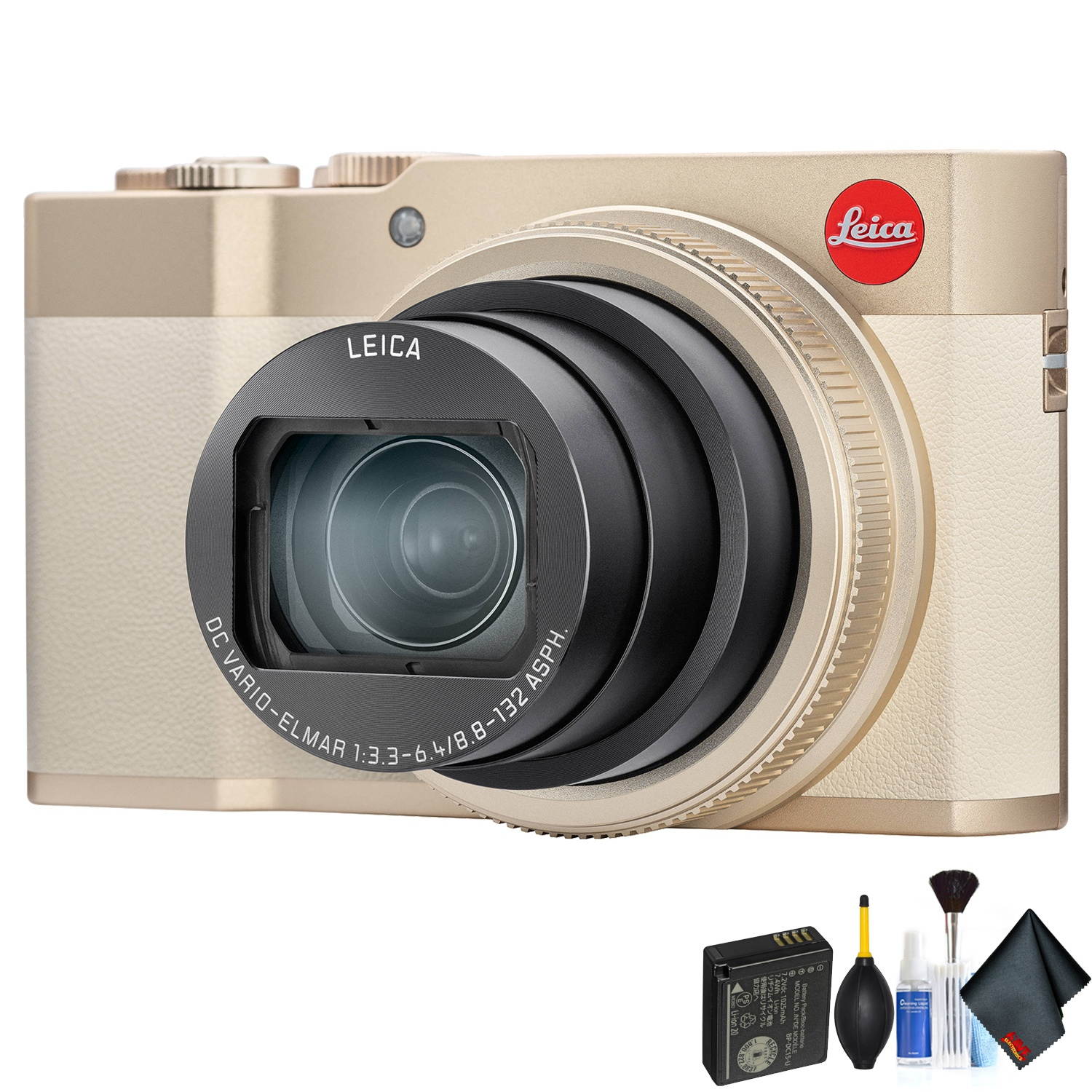 Leica C-Lux Digital Camera (Light Gold) - Starter Bundle