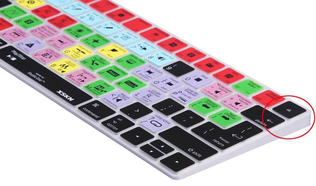 XSKN Studio One Shortcut Silicone Cover Skin for Apple Magic Keyboard US EU Layout Both (MLA22LL/A) (MLA22B/A)