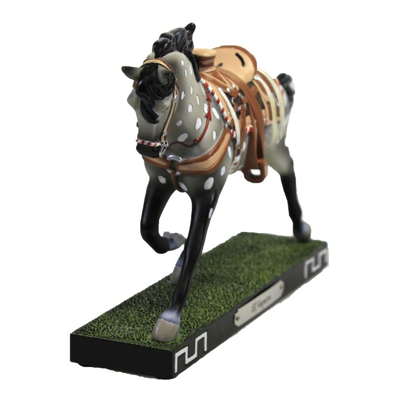 Trail Of Painted Ponies 6.0" El Vaquero Horse Saddle Spotted  -  Decorative Figurines