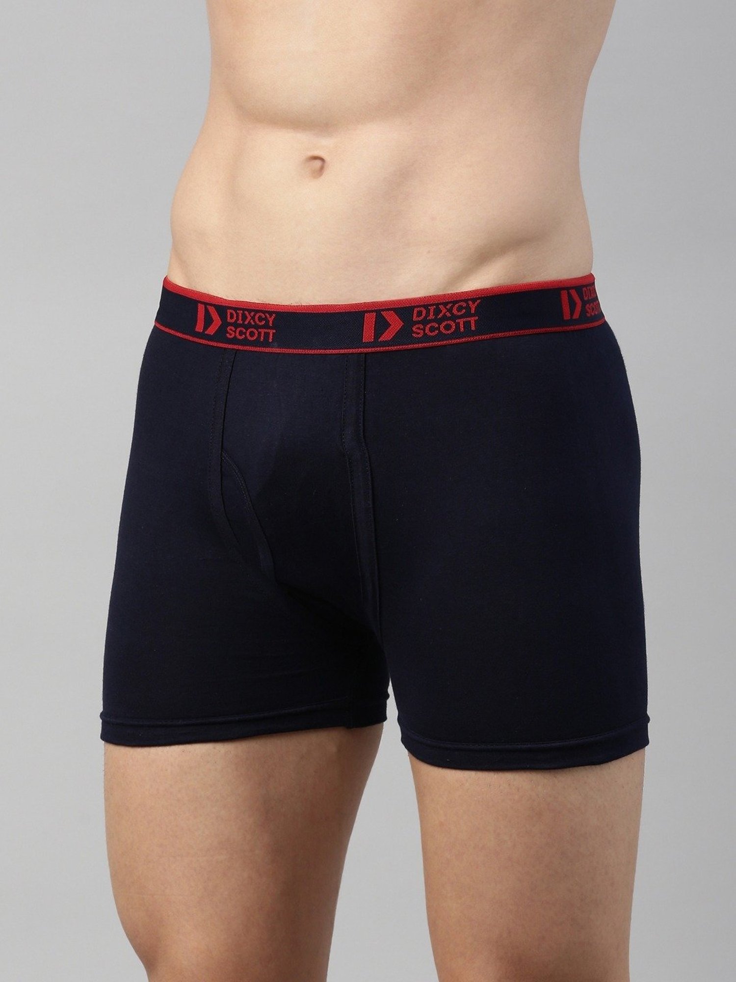 Dixcy Scott Originals Navy Cotton Regular Fit Trunks