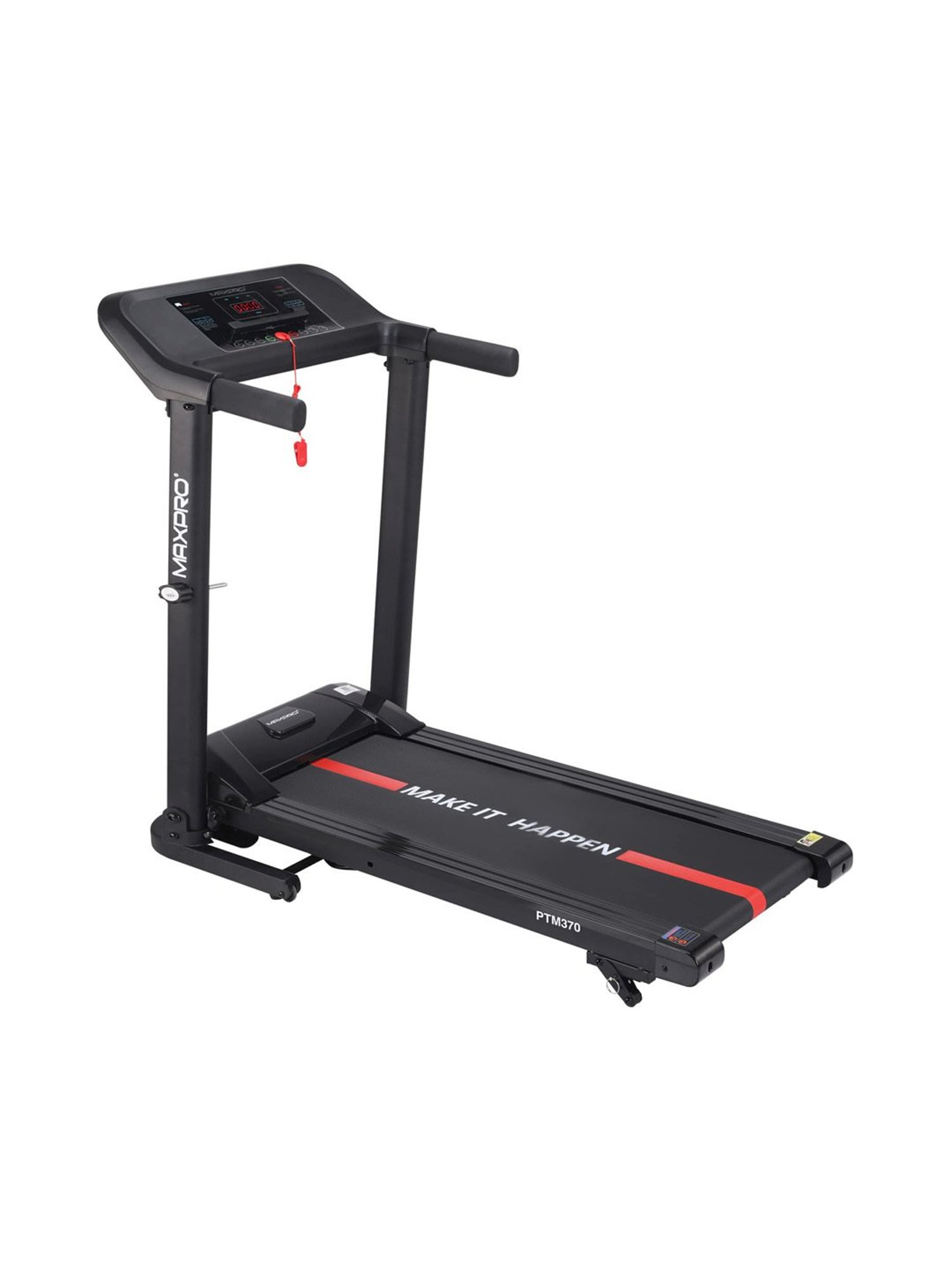 MAXPRO 1.5HP DC Motorized Foldable Treadmill (Core Black)