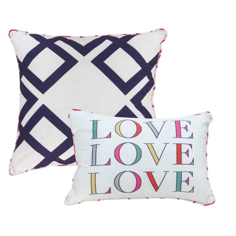 9pc Full Audley Bed In A Bag Comforter Set Pink - Chic Home Design