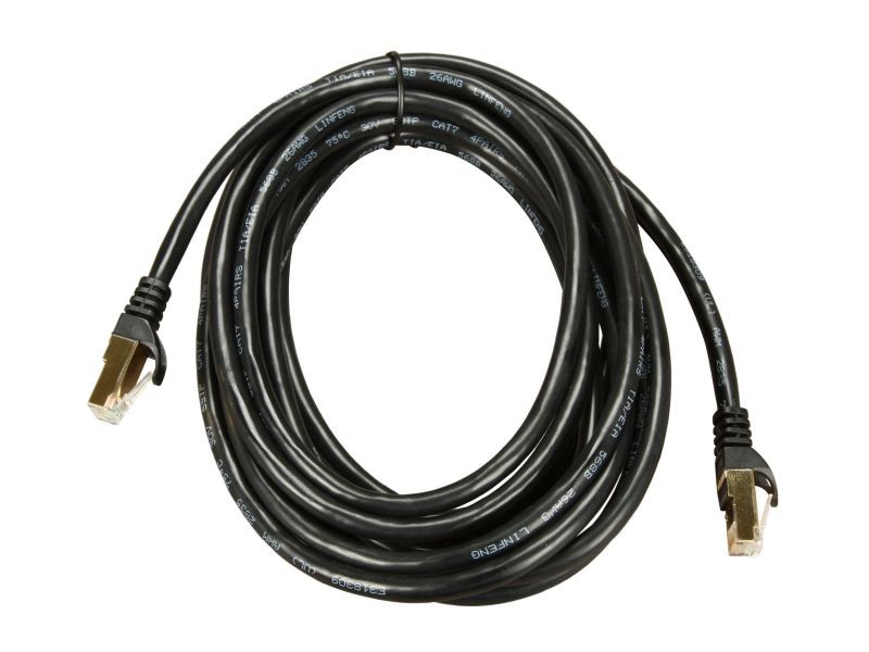 Rosewill RCW-3-CAT7-BK 3 ft. Twisted Pair (S/STP) Networking Cable