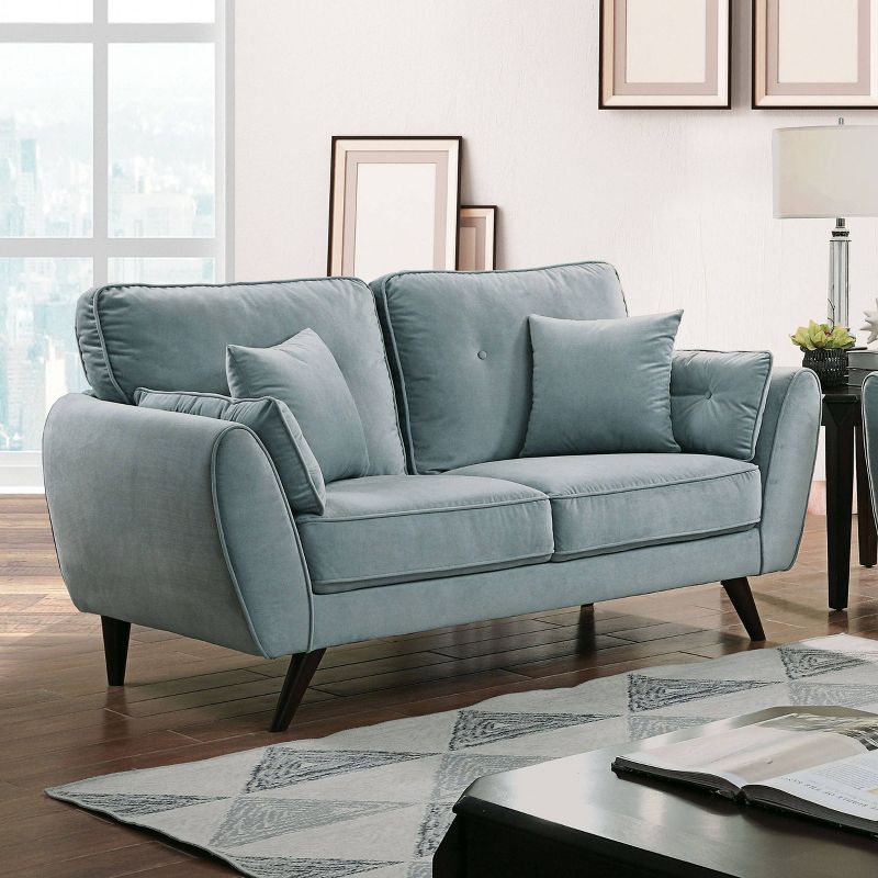Ali Upholstered Loveseat Dark Shadow Blue - HOMES: Inside + Out