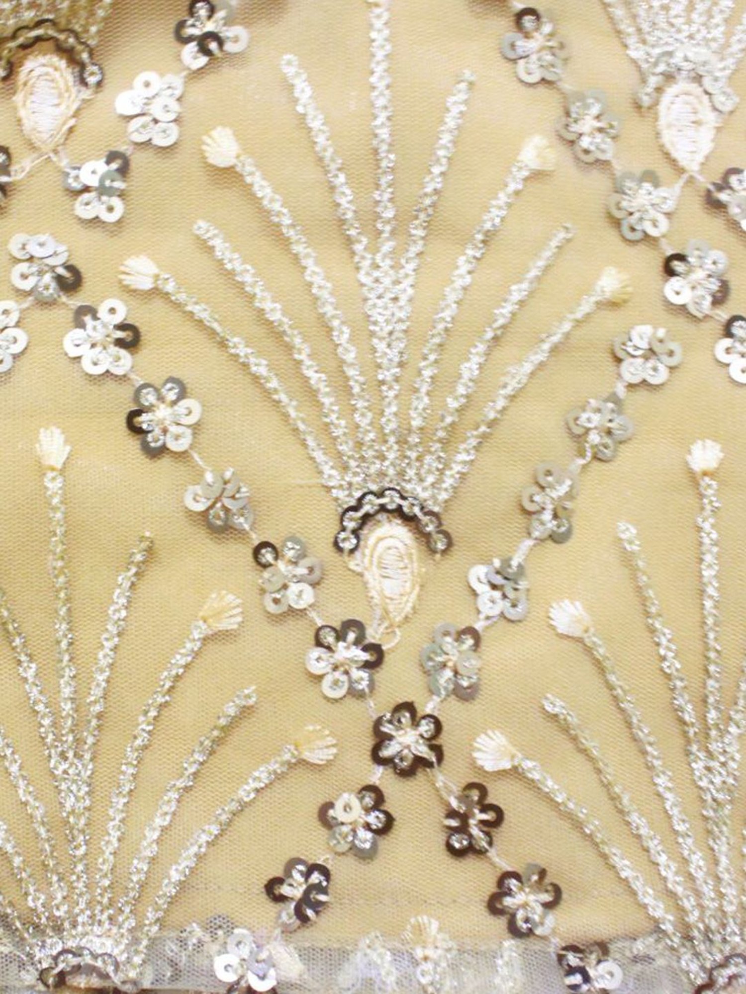 Many Frocks Kids Maroon & Cream Embellished Dress