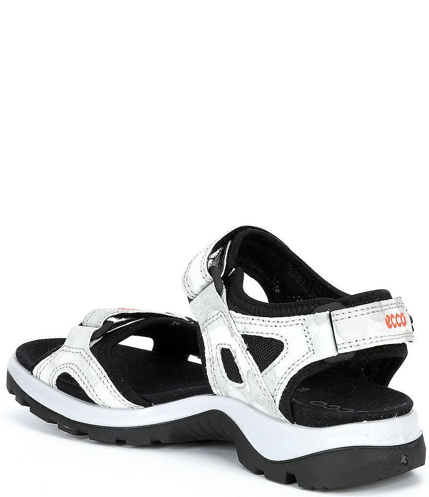 ECCO Offroad Suede Leather Hook-and-Loop Banded Sandals