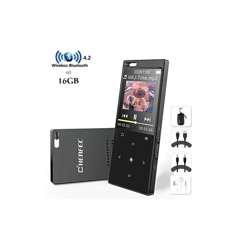 Bluetooth CD Player, Personal Compact CD Player with LCD Display/Headphones/USB Power Adapter, Walkman Music Player Anti-Slip/Anti-Shock Protection for Adults Students Kids (Black)