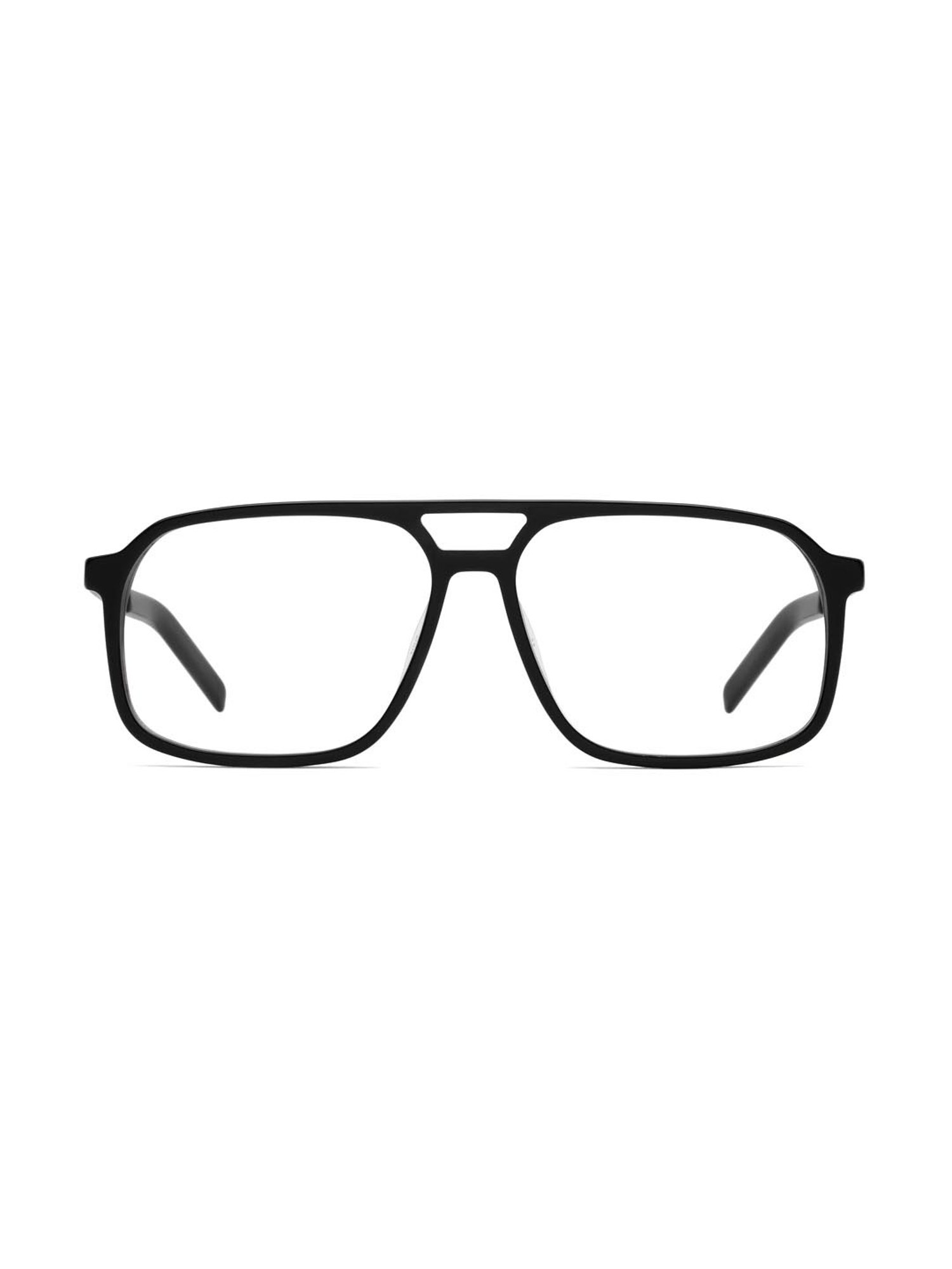 HUGO Black Pilot Eye Frames for Men