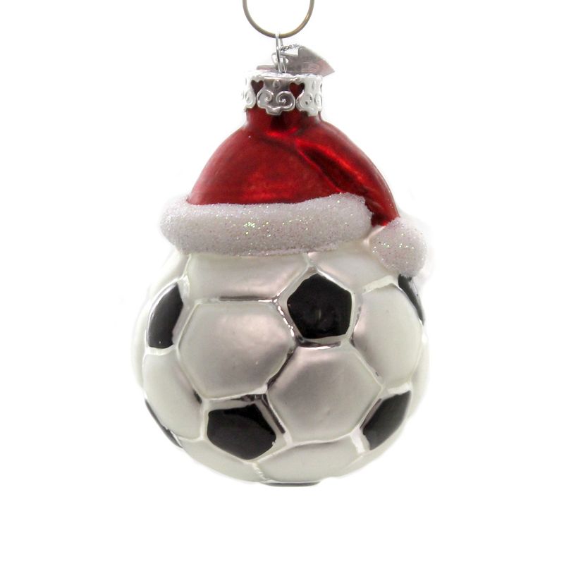 Noble Gems 3.0" Soccer Ball W/ Santa Hat Christmas World Cup Mls Team  -  Tree Ornaments
