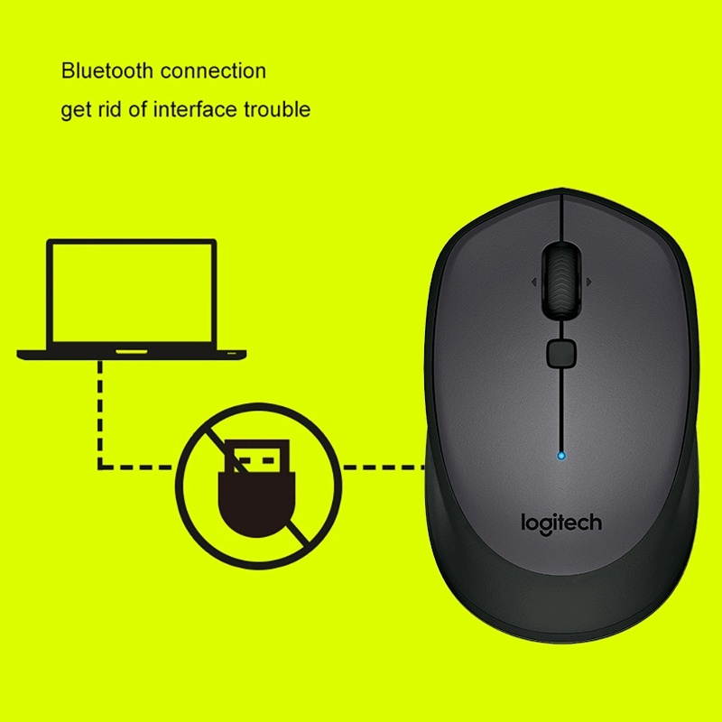 Logitech M336 1000DPI Bluetooth 3.0 Symmetrical Design Wireless Bluetooth Optical Mouse