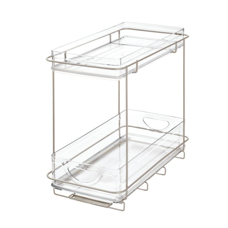 iDESIGN Ariel Under the Cabinet 2-Tier Organizer Clear