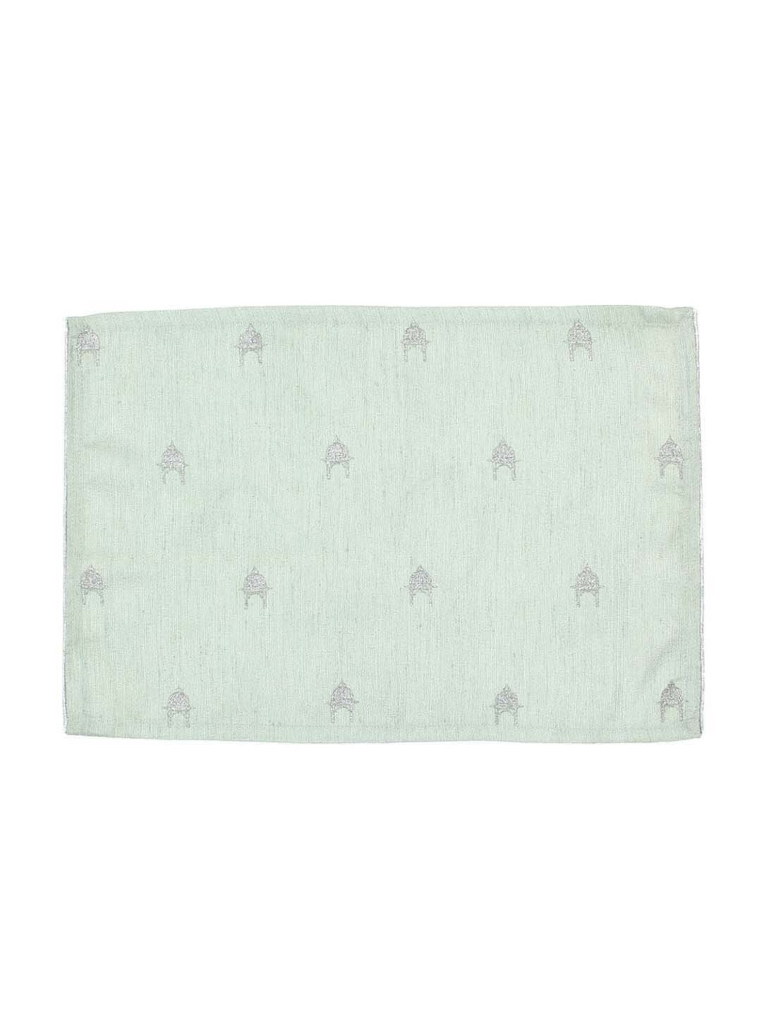 House This Chhatra Green & Grey Polyester 180 TC Placemat - Set of 1
