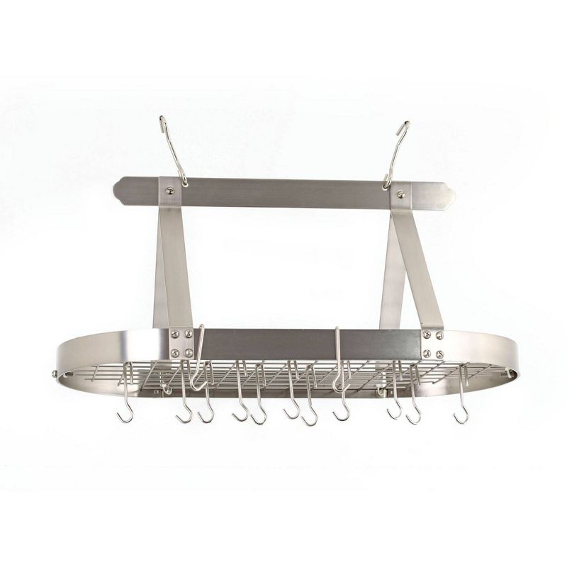 Range Kleen Pot Rack Bookshelf - Stainless Steel