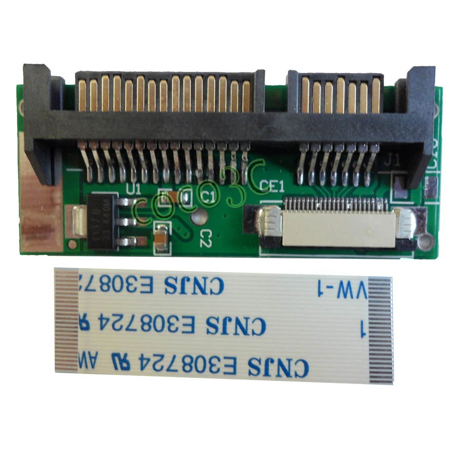 1.8" CE SSD to 2.5 inch SATA card  22Pin SATA to 24pin LIF / ZIF HDD adapter