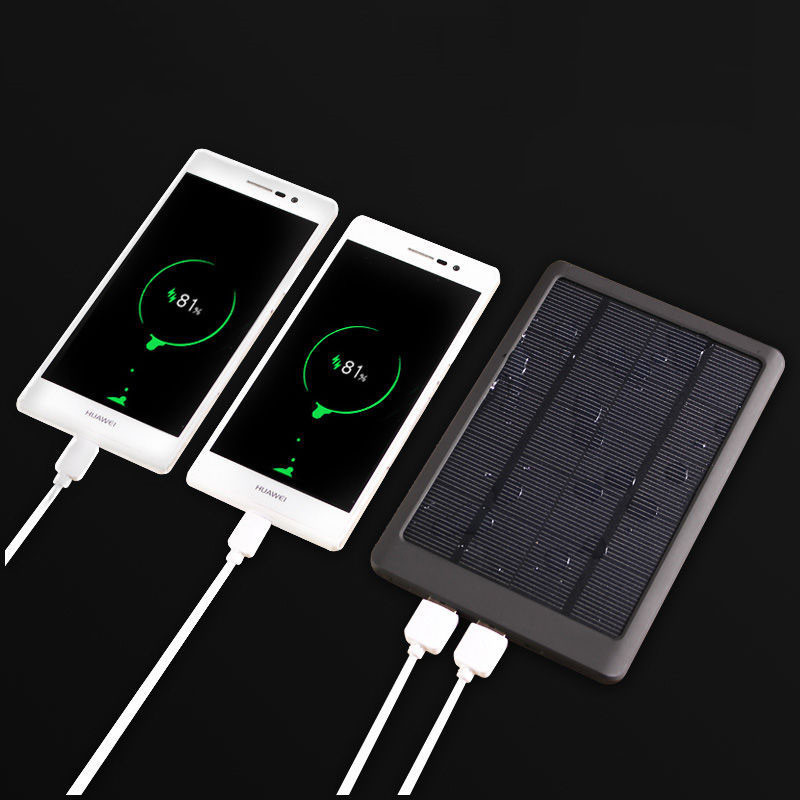 2021 Newest Style Waterproof Solar Power Bank 900000mAh With 2USB Outputs,LED Flashlight External Battery Backup For All Type Phones
