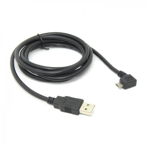 Cablecc 1.5m Left Angled 90 degree Micro USB Male to USB 2.0 Data Charge Cable for Cell Phone & Tablet