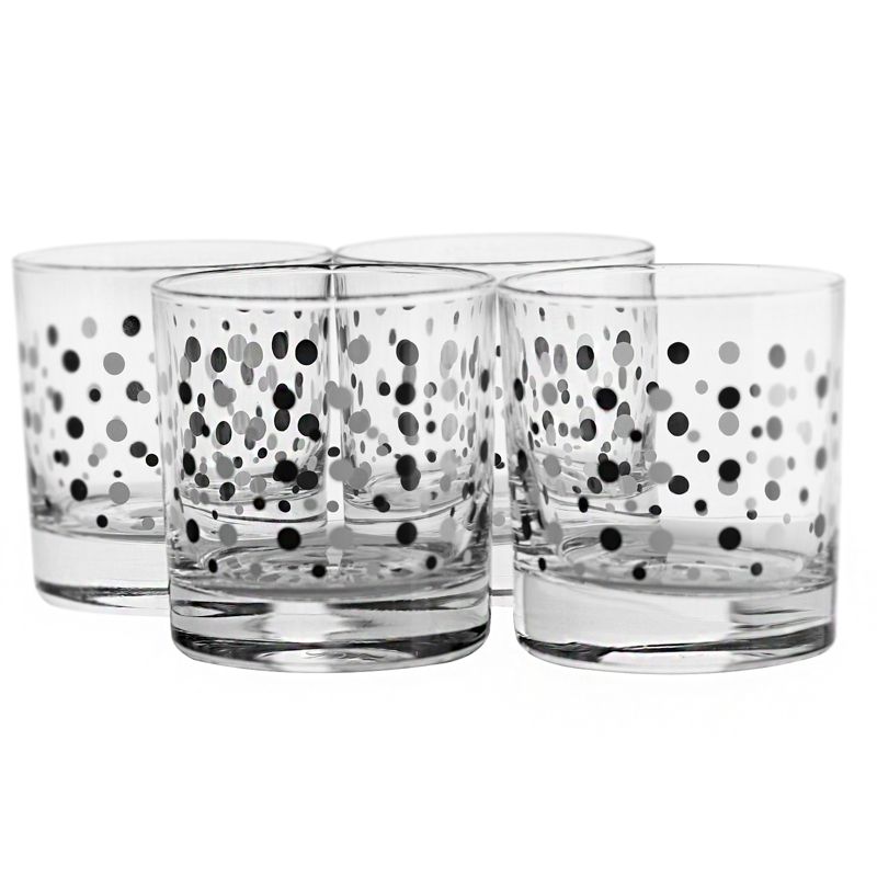 Pasabahce Istanbul 4 Piece 10.25 Ounce Double Old Fashioned Glass Cup Set