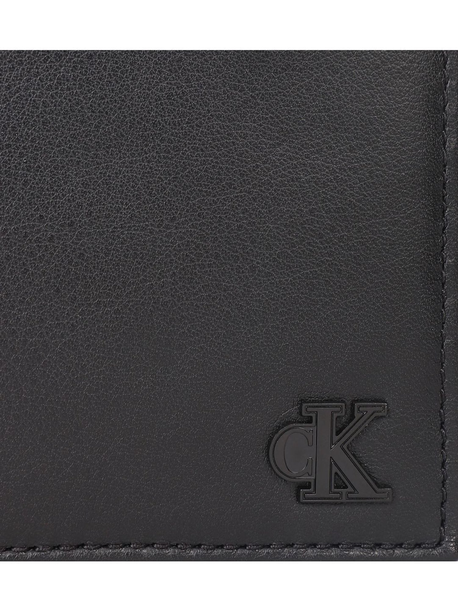 Calvin Klein Black Hardware Medium Bi-Fold Wallet