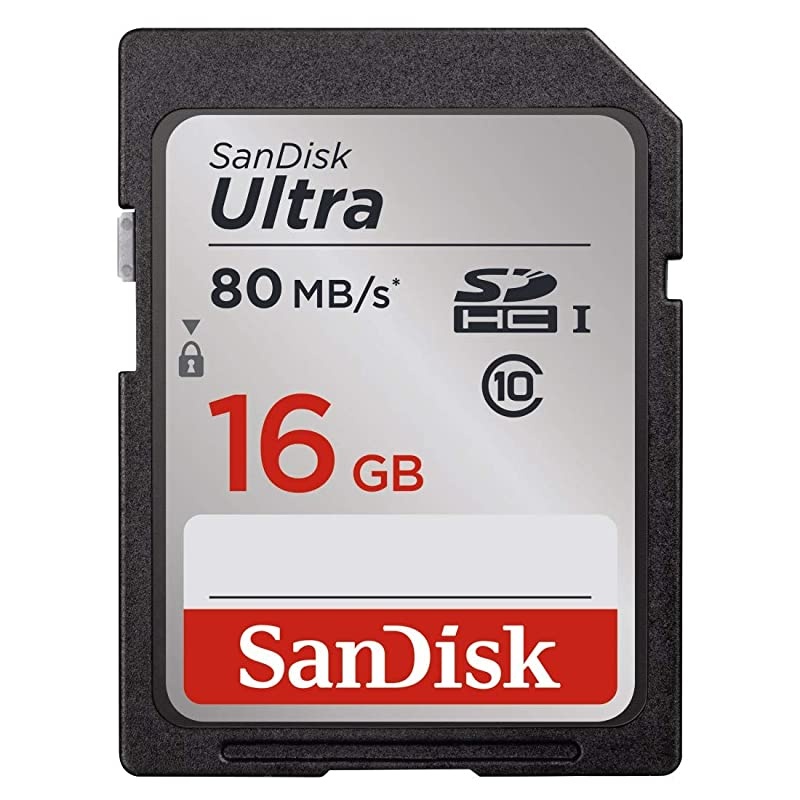 Ultra 16GB Class 10 SDHC UHS-I Memory Card up to 80MB/s (SDSDUNC-016G-GN6IN)