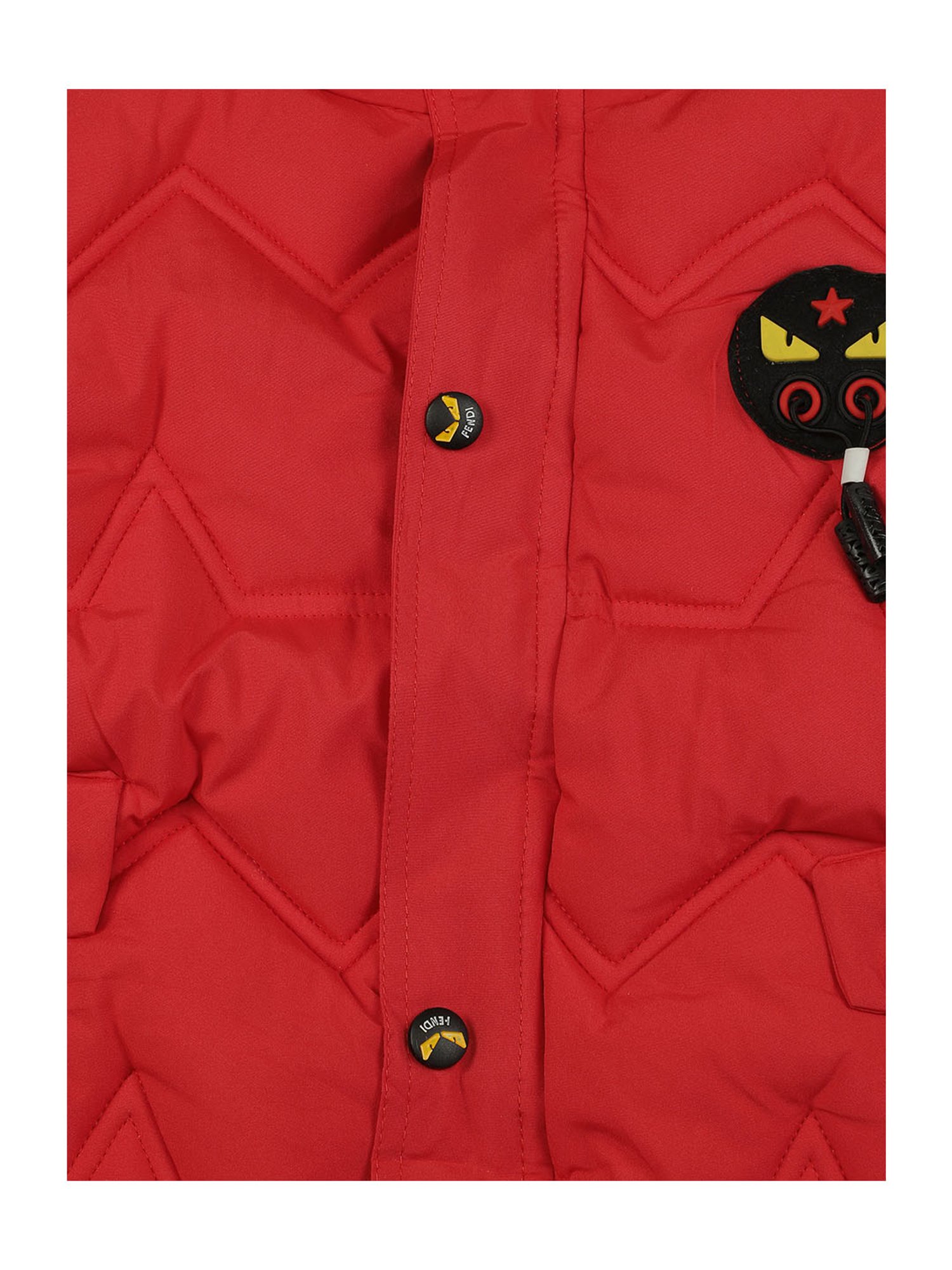 Passion Petals Kids Red Quilted Jacket