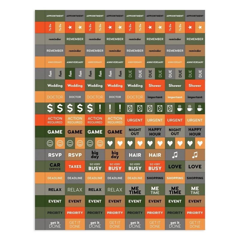 2021-22 Academic Planner 8.5" x 11" Color Bloc Daily/Weekly/Monthly - The Time Factory