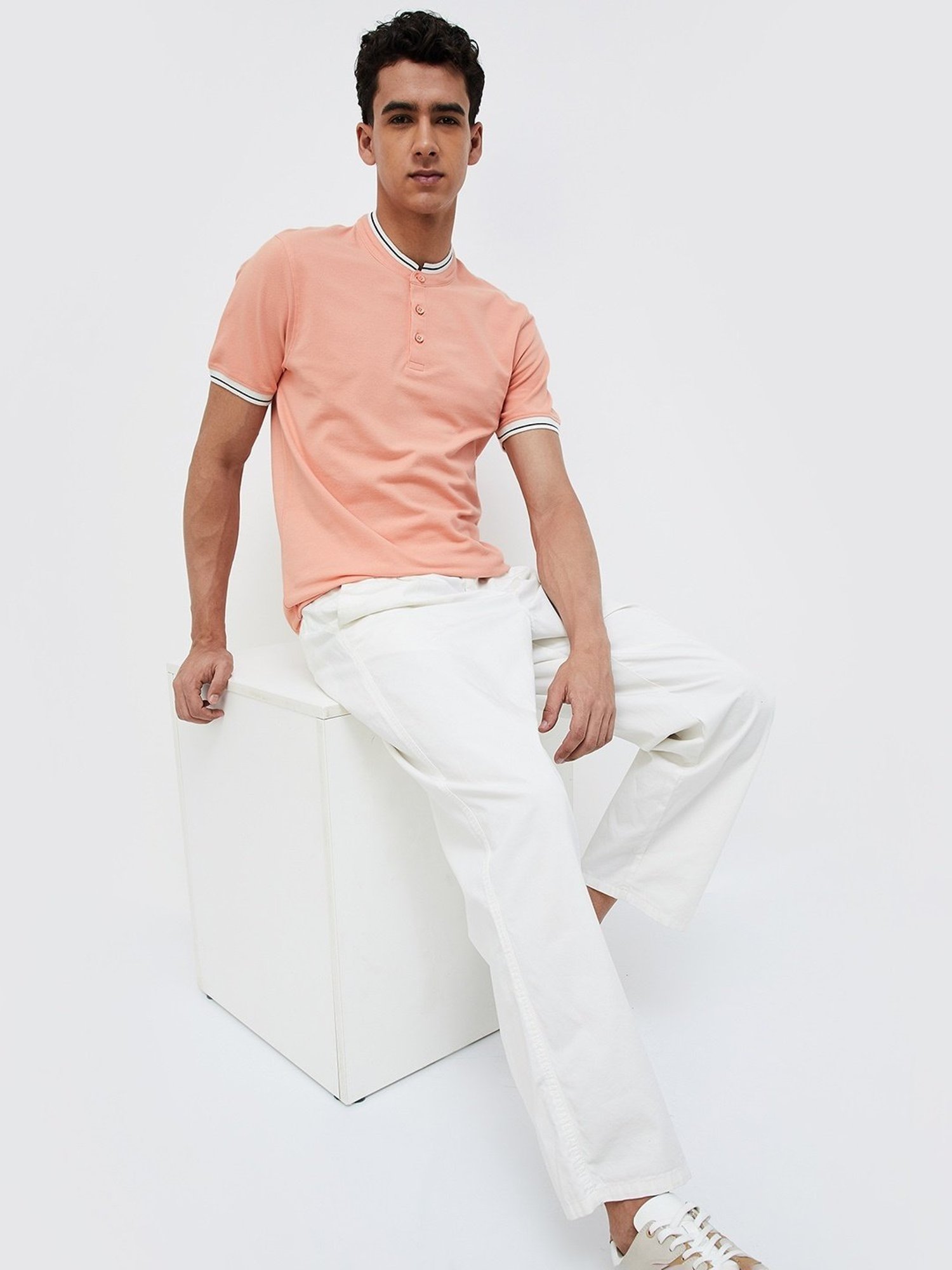 Forca Peach Regular Fit T-Shirt