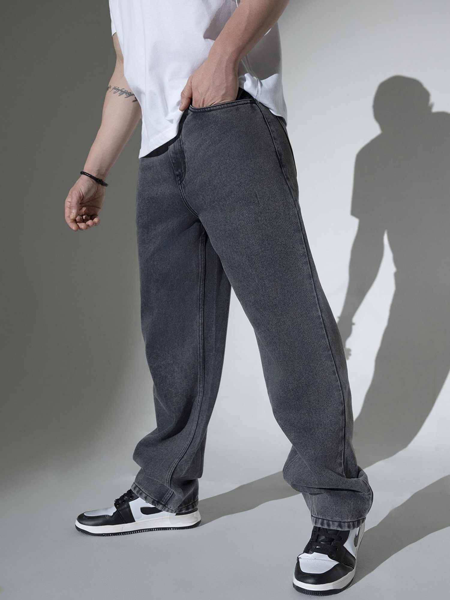 Hubberholme Grey Relaxed Fit Jeans