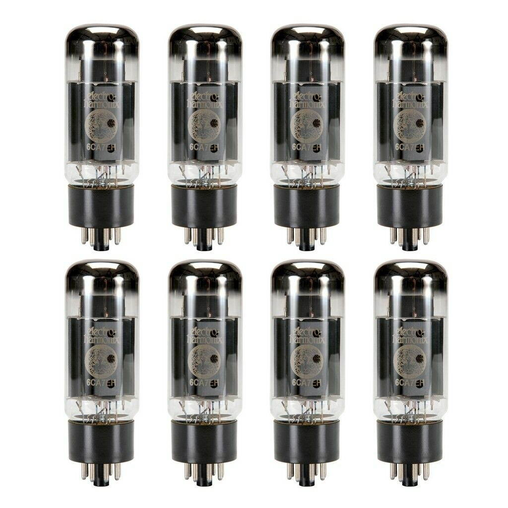 New Matched Octet (8) Electro-Harmonix 6CA7EH EL34 6CA7 Big Bottle Vacuum Tubes