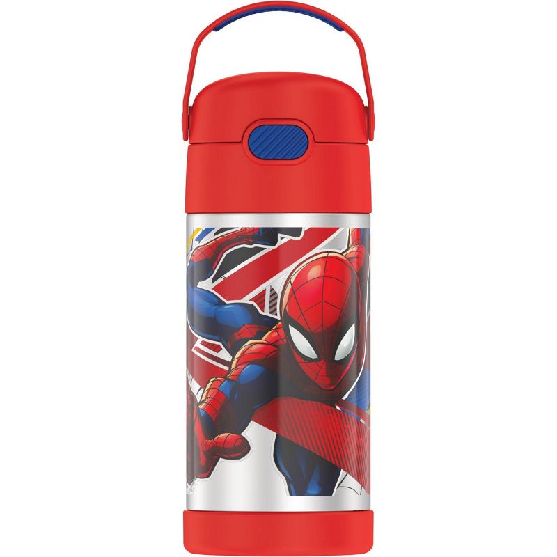 Disney Spider-Man 22oz Plastic Flip Top Tumbler with Strap Red